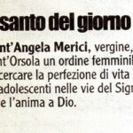 onomastico a metà di Angela Maria Marchetti il 27 gennaio