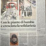 bambù solidale articolo pubblicato sul quotidiano Trentino durante la pandemia