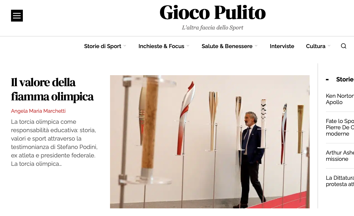 la torcia olimpica